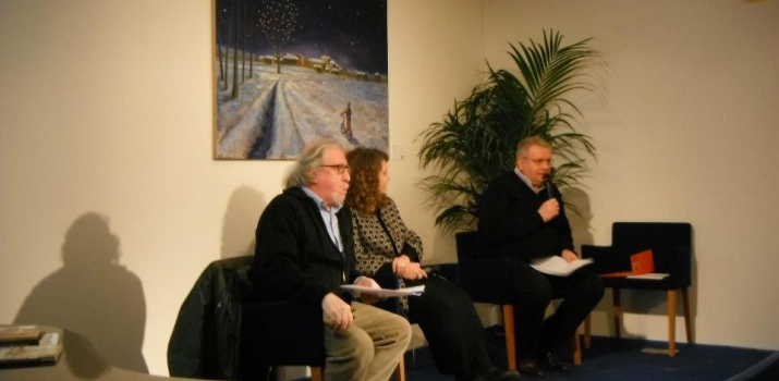 05/01/13. Gianmaria Bellocchio intervista la storica dell'arte Patrizia Foglia e Alberto Milano